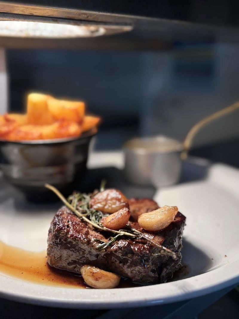 Steak and chips