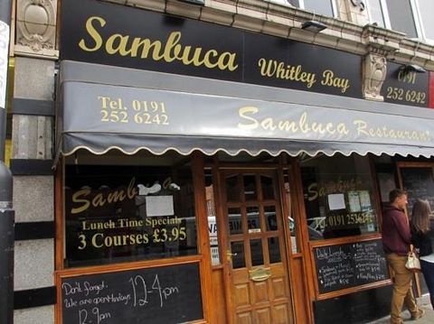 Exterior of restaurant in Whitley Bay